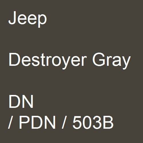 Jeep, Destroyer Gray, DN / PDN / 503B.
